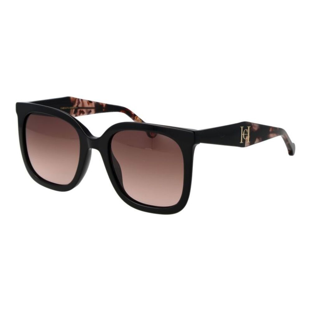 Carolina Herrera Black Acetate Women's Sunglasses